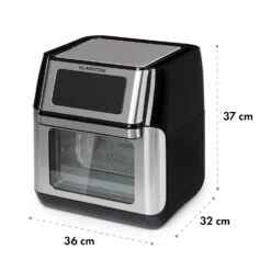 AeroVital Fry Heißluftfritteuse 1500W 10l Timer 9 Programme -Klarstein Verkaufsgeschäft 10034575 yy 0011 dimensions
