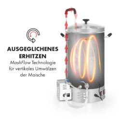 Brauheld Pro Maischekessel 2500W 30L 30-100°C Umwälzpumpe Edelstahl -Klarstein Verkaufsgeschäft 10034586 de 0004 logo