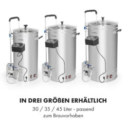 Brauheld Pro Maischekessel 2500W 30L 30-100°C Umwälzpumpe Edelstahl -Klarstein Verkaufsgeschäft 10034586 de 0007 logo