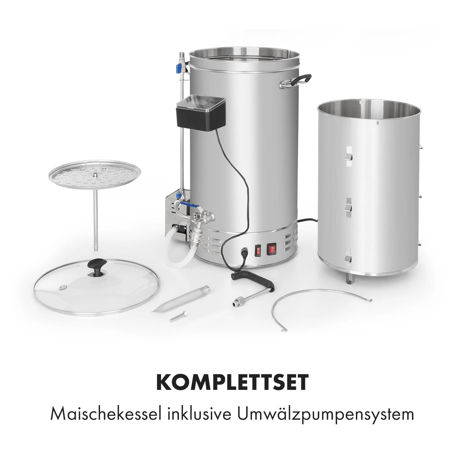 Brauheld Pro Maischekessel 3300W 45L 30-100°C Umwälzpumpe Edelstahl 8 Brauheld Pro Maischekessel 3300W 45L 30-100°C Umwälzpumpe Edelstahl – Bild 6