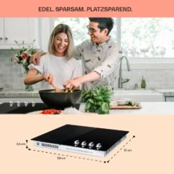 EasyCook Keramikkochfeld 6100W Drehregler Schwarz -Klarstein Verkaufsgeschäft 10034604 de 0006 usp