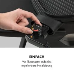 Gatsby Elektrogrill 2000W Antihaft-Grillfläche Seitentische Schwarz -Klarstein Verkaufsgeschäft 10034706 de 0005 logo