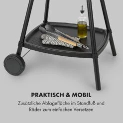 Gatsby Elektrogrill 2000W Antihaft-Grillfläche Seitentische Schwarz -Klarstein Verkaufsgeschäft 10034706 de 0007 logo