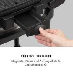 Gatsby Elektrogrill 2000W Antihaft-Grillfläche Seitentische Schwarz -Klarstein Verkaufsgeschäft 10034706 de 0008 logo