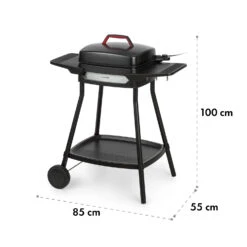 Gatsby Elektrogrill 2000W Antihaft-Grillfläche Seitentische Schwarz -Klarstein Verkaufsgeschäft 10034706 yy 0009 dimensions