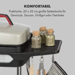 Gatsby Elektrogrill 2000W Antihaft-Grillfläche Seitentische -Klarstein Verkaufsgeschäft 10034707 de 0003 logo