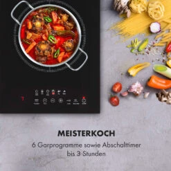 Cook N Roll Induktionskochfeld 2000W Timer 10 Stufen Bratenthermometer -Klarstein Verkaufsgeschäft 10034708 de 0008 logo