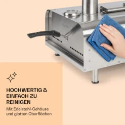 Diavolo Pizza-Pelletofen Inkl. Pizzastein Thermometer Edelstahl -Klarstein Verkaufsgeschäft 10034709 de 0005 logo