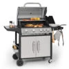 Tomahawk Gasgrill 4x3,6 KW + 2,7 KW Brenner 66x43,5 Cm Grill Edelstahl -Klarstein Verkaufsgeschäft 10034710 yy 0001 titel
