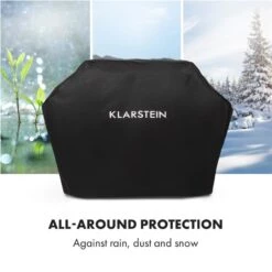 Tomahawk Wetterschutzhaube 600D Canvas 30/70% PE/PVC Schwarz 13 Tomahawk Wetterschutzhaube 600D Canvas 30/70% PE/PVC Schwarz -Klarstein Verkaufsgeschäft 10034713 yy 0005 logo Klarstein Tomahawk Wetterschutzhaube 140cm