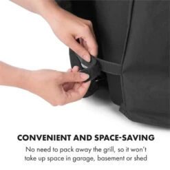 Tomahawk Wetterschutzhaube 600D Canvas 30/70% PE/PVC Schwarz 14 Tomahawk Wetterschutzhaube 600D Canvas 30/70% PE/PVC Schwarz -Klarstein Verkaufsgeschäft 10034713 yy 0006 logo Klarstein Tomahawk Wetterschutzhaube 140cm