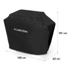 Tomahawk Wetterschutzhaube 600D Canvas 30/70% PE/PVC Schwarz 15 Tomahawk Wetterschutzhaube 600D Canvas 30/70% PE/PVC Schwarz -Klarstein Verkaufsgeschäft 10034713 yy 0007 logo Klarstein Tomahawk Wetterschutzhaube 140cm