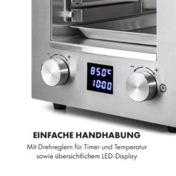 Hannibal Hochtemperaturgrill Indoor 2.200W 850°C Edelstahl Silber 15 Hannibal Hochtemperaturgrill Indoor 2.200W 850°C Edelstahl Silber -Klarstein Verkaufsgeschäft 10034803 de 0005 logo