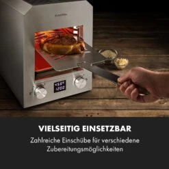 Hannibal Hochtemperaturgrill Indoor 2.200W 850°C Edelstahl Silber 16 Hannibal Hochtemperaturgrill Indoor 2.200W 850°C Edelstahl Silber -Klarstein Verkaufsgeschäft 10034803 de 0006 logo