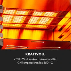 Hannibal Hochtemperaturgrill Indoor 2.200W 850°C Edelstahl Schwarz -Klarstein Verkaufsgeschäft 10034804 de 0004 logo