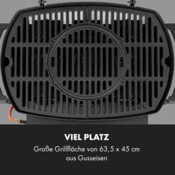 Vanquish Gasgrill 3 Edelstahlbrenner 3 X 3 KW 63,5 X 45 Cm Grillfläche -Klarstein Verkaufsgeschäft 10034805 de 0006 logo