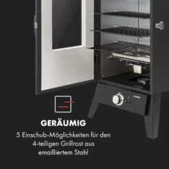 Pasadena Gas-Räuchergrill 2,5 KW Heizleistung 180 °C / 350 °F Max. -Klarstein Verkaufsgeschäft 10034818 de 0005 logo