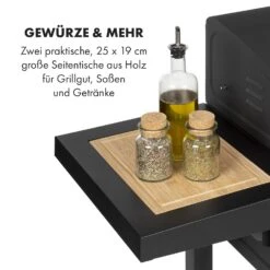 Meat Machine Holzkohlegrill BBQ 45x32,5cm Thermometer Bodenrollen 15 Meat Machine Holzkohlegrill BBQ 45x32,5cm Thermometer Bodenrollen -Klarstein Verkaufsgeschäft 10034819 de 0005 logo