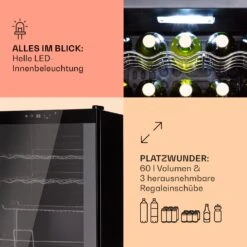 Coachella 60 Kühlschrank 60 Liter WiFi-Funktion Hintergrundbeleuchtung -Klarstein Verkaufsgeschäft 10034823 de 0004 usp