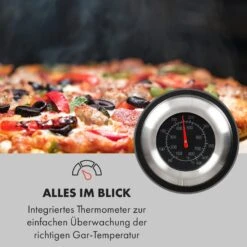 Pizzaiolo Pro Pizza-Gasgrill 76x143x66cm Schamottestein Stahl Mobil -Klarstein Verkaufsgeschäft 10034844 de 0006 logo