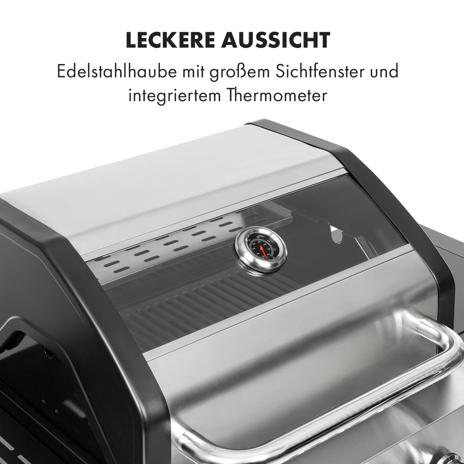 Valkyrie Gasgrill 3x3,2 + 2,9 KW Sichtfenster 54x42 Cm Grill Edelstahl 5 Valkyrie Gasgrill 3x3,2 + 2,9 KW Sichtfenster 54x42 Cm Grill Edelstahl – Bild 3