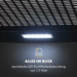 Capannina Unterbau-Abzugshaube 60cm 166m³/h LED Edelstahl Schwarz 13 Capannina Unterbau-Abzugshaube 60cm 166m³/h LED Edelstahl Schwarz -Klarstein Verkaufsgeschäft 10034861 de 0004 logo