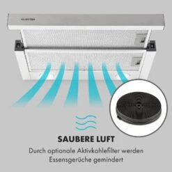 Viola Dunstabzugshaube Edelstahl 59,6 Cm 612m³/h EEK A Silber 17 Viola Dunstabzugshaube Edelstahl 59,6 Cm 612m³/h EEK A Silber -Klarstein Verkaufsgeschäft 10034862 de 0007 logo