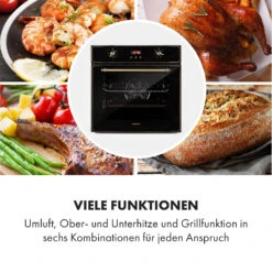 Elizabeth Einbaubackofen Retro 2200 Watt 70l Messingoptik Display 14 Elizabeth Einbaubackofen Retro 2200 Watt 70l Messingoptik Display -Klarstein Verkaufsgeschäft 10034880 de 0004 logo
