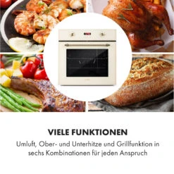 Elizabeth Einbaubackofen Retro 2200W 70L 50 - 250 °C Timer Display 14 Elizabeth Einbaubackofen Retro 2200W 70L 50 - 250 °C Timer Display -Klarstein Verkaufsgeschäft 10034881 de 0004 logo