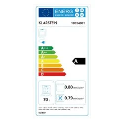 Elizabeth Einbaubackofen Retro 2200W 70L 50 - 250 °C Timer Display 19 Elizabeth Einbaubackofen Retro 2200W 70L 50 - 250 °C Timer Display -Klarstein Verkaufsgeschäft 10034881 energy label
