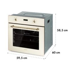 Elizabeth Einbaubackofen Retro 2200W 70L 50 - 250 °C Timer Display 18 Elizabeth Einbaubackofen Retro 2200W 70L 50 - 250 °C Timer Display -Klarstein Verkaufsgeschäft 10034881 yy 0009 logo Klarstein Elizabeth Einbaubackofen creme
