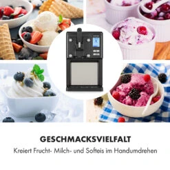 Sweet Sundae Eiscrememaschine Kompressor 1,5l Edelstahl Schwarz -Klarstein Verkaufsgeschäft 10034911 de 0004 logo