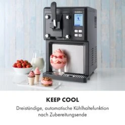 Sweet Sundae Eiscrememaschine Kompressor 1,5l Edelstahl Schwarz -Klarstein Verkaufsgeschäft 10034911 de 0006 logo