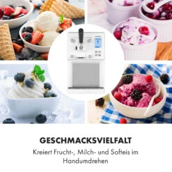 Sweet Sundae Eiscrememaschine Kompressor 1,5l Edelstahl Weiß -Klarstein Verkaufsgeschäft 10034912 de 0004 logo