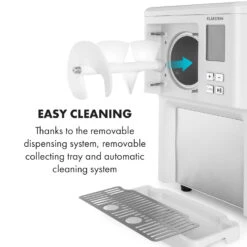 Sweet Sundae Eiscrememaschine Kompressor 1,5l Edelstahl Weiß -Klarstein Verkaufsgeschäft 10034912 uk 0008 logo Klarstein Sahnehaeubchen Eiscrememaschine weiss