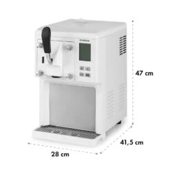 Sweet Sundae Eiscrememaschine Kompressor 1,5l Edelstahl Weiß -Klarstein Verkaufsgeschäft 10034912 yy 0010 logo Klarstein Sahnehaeubchen Eiscrememaschine weiss