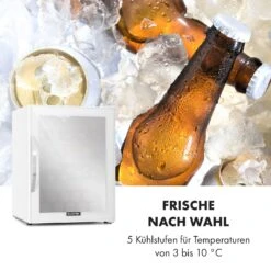 Beersafe XL Quartz Kühlschrank 60 Liter 4 Böden Panoramaglastür -Klarstein Verkaufsgeschäft 10034929 de 0005 logo