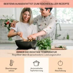 Kochheld Doppel-Induktionskochfeld 2900W Dreh-Regler Glas Schwarz -Klarstein Verkaufsgeschäft 10034946 de 0005 usp