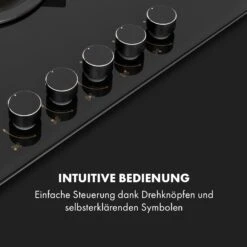 Goldflame 5 Gaskochfeld 5-flammig Messing-Brenner Glaskeramik Schwarz 14 Goldflame 5 Gaskochfeld 5-flammig Messing-Brenner Glaskeramik Schwarz -Klarstein Verkaufsgeschäft 10034973 de 0004 logo