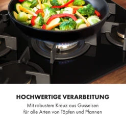 Goldflame 5 Gaskochfeld 5-flammig Messing-Brenner Glaskeramik Schwarz 17 Goldflame 5 Gaskochfeld 5-flammig Messing-Brenner Glaskeramik Schwarz -Klarstein Verkaufsgeschäft 10034973 de 0007 logo