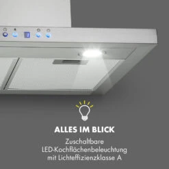 Limelight Dunstabzugshaube 60cm Wandhaube 600m³/h Edelstahl -Klarstein Verkaufsgeschäft 10034976 de 0007 logo