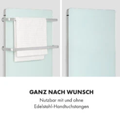 Hot Spot Crystal Flow Badheizer 45x82cm 36m² 2000W 5-40°C LED -Klarstein Verkaufsgeschäft 10035035 de 0003 logo