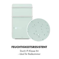 Hot Spot Crystal Flow Badheizer 45x82cm 36m² 2000W 5-40°C LED -Klarstein Verkaufsgeschäft 10035035 de 0006 logo