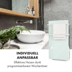 Hot Spot Crystal Flow Badheizer 45x82cm 36m² 2000W 5-40°C LED -Klarstein Verkaufsgeschäft 10035035 de 0007 logo
