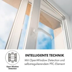 Hot Spot Crystal Flow Badheizer 45x82cm 36m² 2000W 5-40°C LED -Klarstein Verkaufsgeschäft 10035036 de 0009 logo