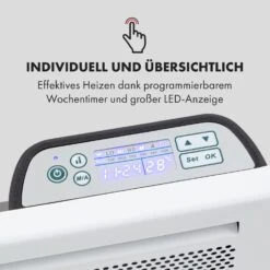 Klarstein Hot Spot Slimcurve Double Wave 2-in-1 Heizgerät 1000W Wochentimer Weiß -Klarstein Verkaufsgeschäft 10035059 de 0004 logo