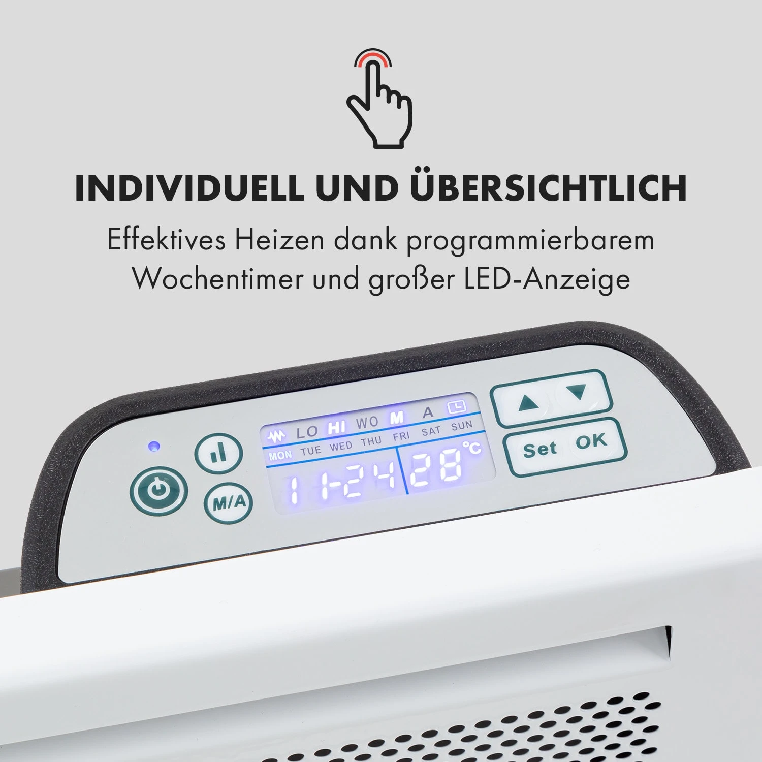 Hot Spot Slimcurve Double Wave 2-in-1 Heizgerät 2000W Wochentimer 6 Hot Spot Slimcurve Double Wave 2-in-1 Heizgerät 2000W Wochentimer – Bild 4