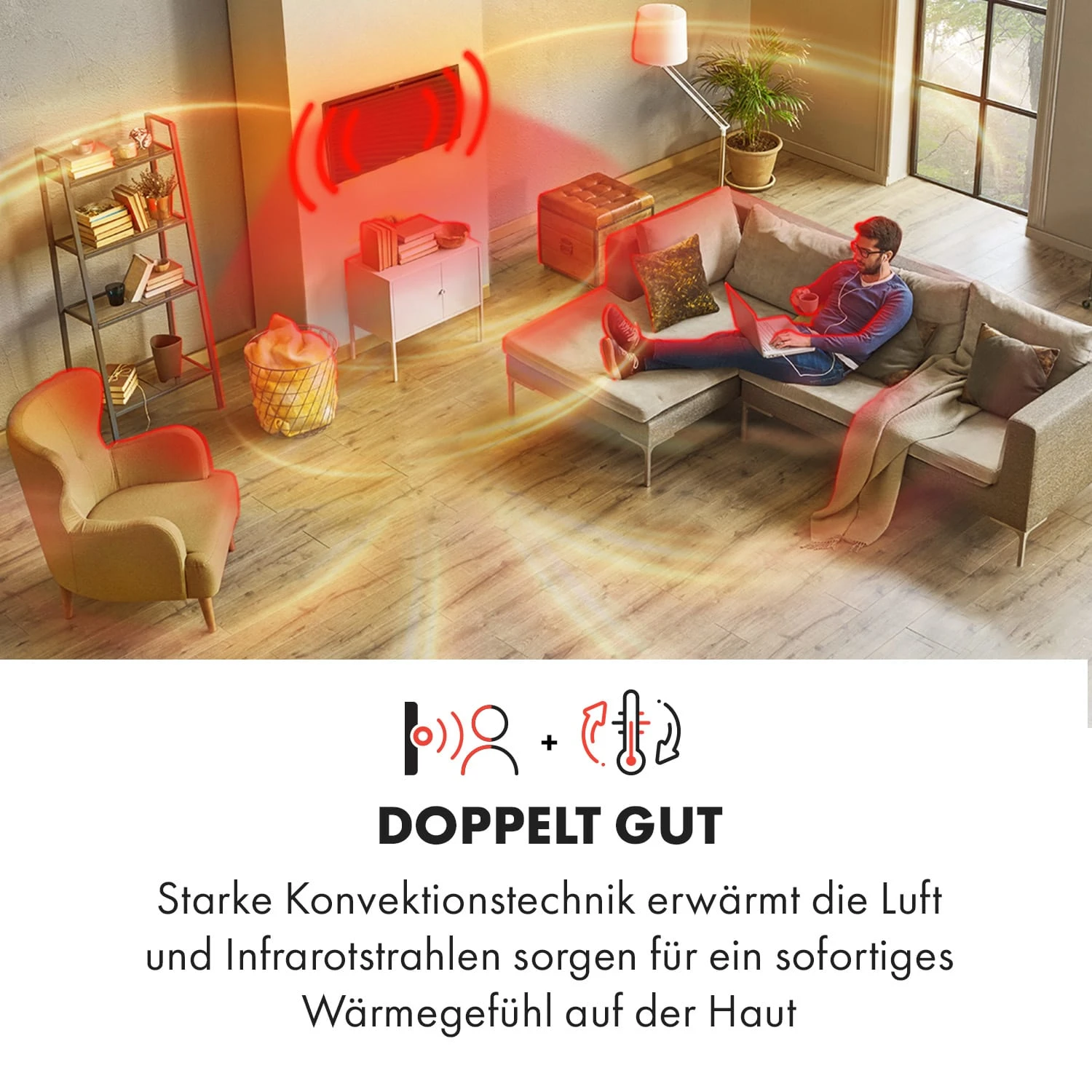 Hot Spot Slimcurve Double Wave 2-in-1 Heizgerät 2000W Wochentimer Stahlblech 4 Hot Spot Slimcurve Double Wave 2-in-1 Heizgerät 2000W Wochentimer Stahlblech – Bild 2