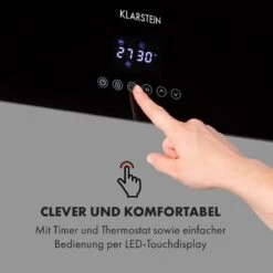 Hot Spot Crystal Reflect Smart Infrarotheizung 850W App Timer Spiegel -Klarstein Verkaufsgeschäft 10035063 de 0007 logo