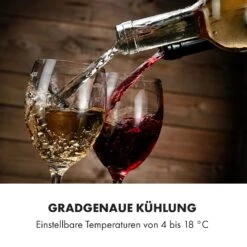 Vinamour 48 Uno Weinkühlschrank 128l 48Fl 3 Einschübe 4-18°C -Klarstein Verkaufsgeschäft 10035066 de 0004 logo
